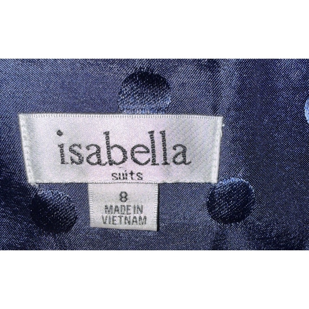 Isabella Suits Navy With Polkadots Size 8 - Picture 5 of 7